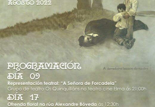 Ofrenda floral e exposición do bosquexo dunha escultura polo Día da Galiza Mártir na Pobra